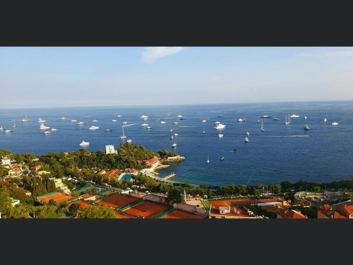 Superbe 2P Vue Mer, Ensoleille, Piscine Roquebrune-Cap-Martin Luaran gambar