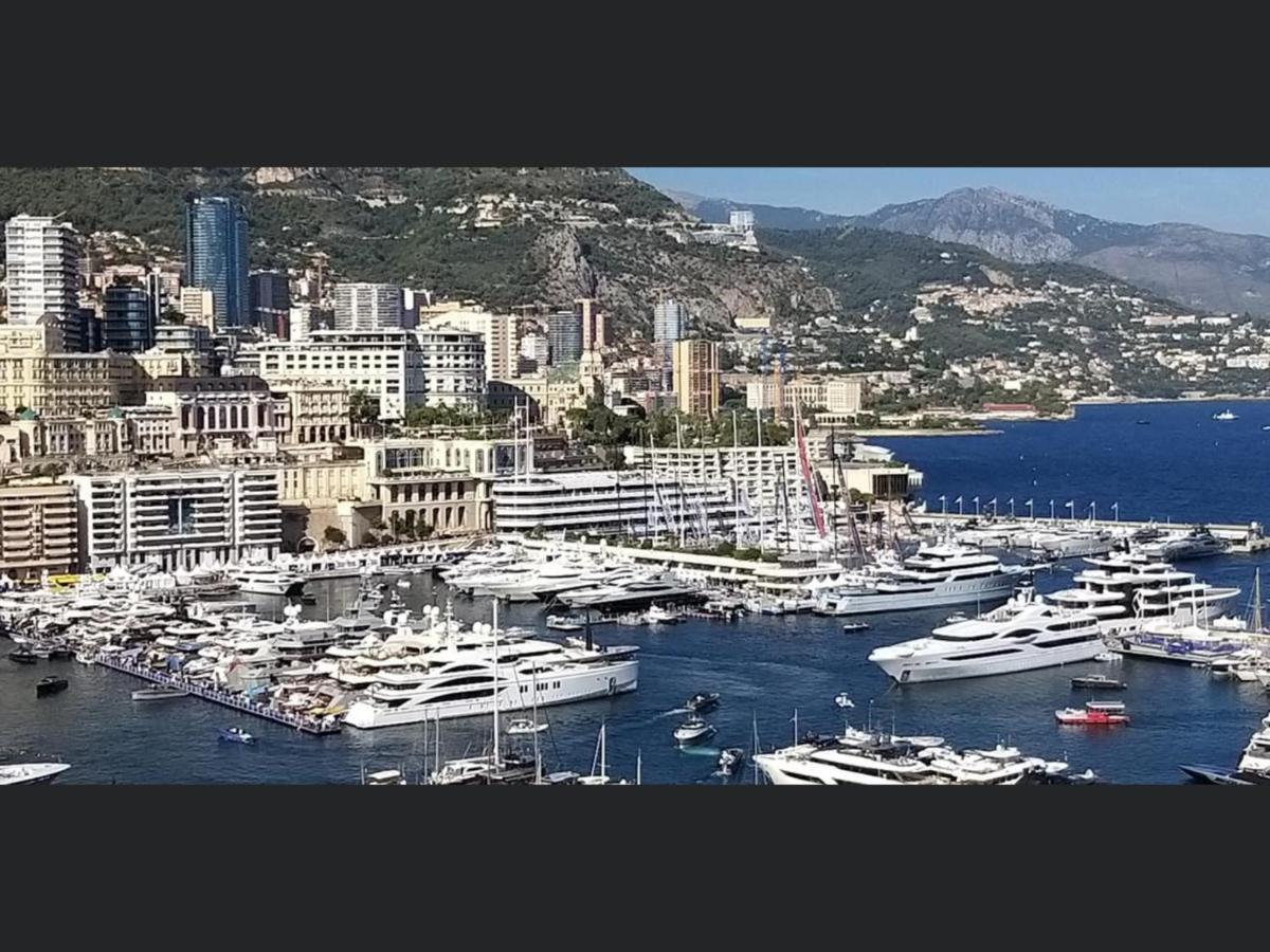 Superbe 2P Vue Mer, Ensoleille, Piscine Roquebrune-Cap-Martin Luaran gambar